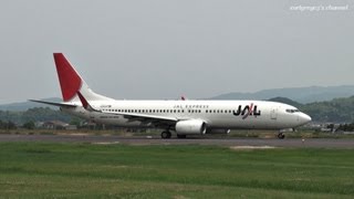 出雲空港 JAL Express (JEX/JAL) Boeing 737-800 JA311J 離陸 2012.5.26