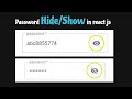 How to show and hide password using React js | Toggle password visibility react js MUI | Bug Shop