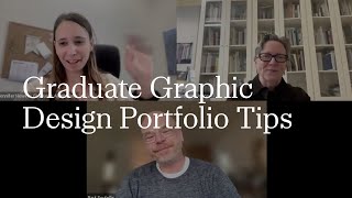 Graduate Graphic Design Q&A + Portfolio Tips | RISD Graduate Admissions | 2025-2026