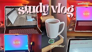 STUDY VLOG | 6AM PRODUCTIVE MORNING ROUTINE + DAY IN MY LIFE 📓 journaling, ipad notes