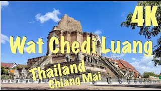 Wat Chedi Luang Chiang Mai Thailand 4K