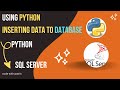 using python inserting data to database sql server|part-2|code with patrix