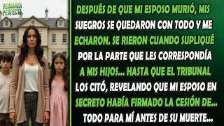 Mis suegros se quedaron con todo hasta que el testamento secreto de mi esposo lo cambió todo.