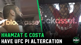 Khamzat Chimaev and Paulo Costa altercation at UFC PI: “Israel f****d you!”