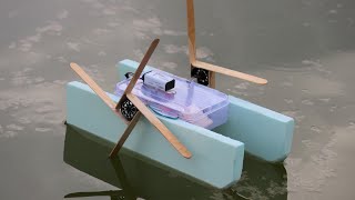 How To Make a Simple Paddle Boat - Boat