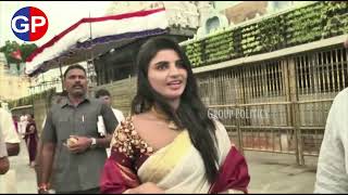 జబర్దస్త్ వర్షా | Jabardasth Varsha Visit Tirumala Temple Darshanam Fans Crazy | Group Politics