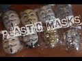 Plastic Anonymous Guy Fawkes Masks Unboxing & Review of V Masks from Blackblok.com