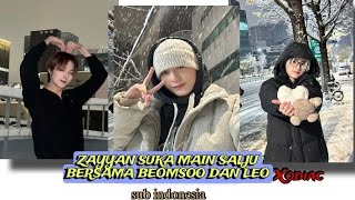 Zayyan suka main salju bersama Beomsoo dan Leo Xodiac Sub indonesia