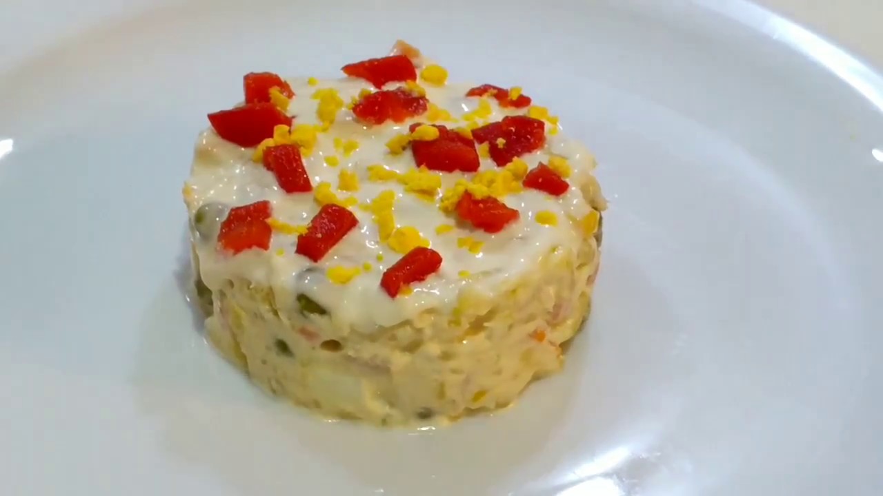 Ensaladilla Rusa Con Mayonesa Casera. Tradicional. - YouTube