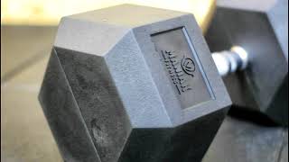 Mancuerna hexagonal Maniak Fitness 45kg - Hex rubber dumbbell