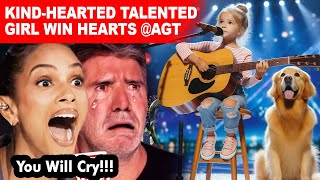 Little girl with her Dog stuns AGT | Tears flow #trending #AGTmoments #agtmagic #viralvideo