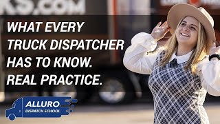 What every truck dispatcher has to know ! Practice with Alluro Dispatch School ! Russian version.