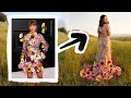 I made a flower dress (inspired by Taylor Swift’s grammy dress)!