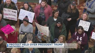 Protest Held Over President Trump