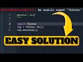ModuleNotFoundError: No module named 'Tkinter' | Fixed