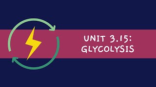 Unit 3.15: Glycolysis