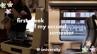 first week of second semester vlog