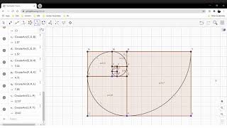 How to create your own Fibonacci Spiral using GeoGebra?