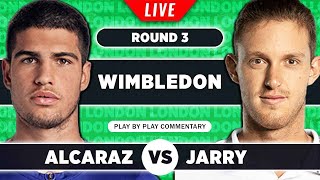 ALCARAZ vs JARRY | Wimbledon 2023 | LIVE Tennis Play-by-Play
