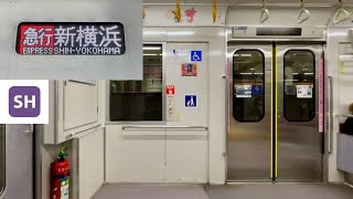 【走行音・SR車も爆走 !! 】埼玉高速鉄道 2000系2101F（フルカラーLED車）「三菱IGBT-VVVF＋かご形三相誘導電動機」東急新横浜線 日吉〜新横浜 区間（【82M】急行 新横浜 行）