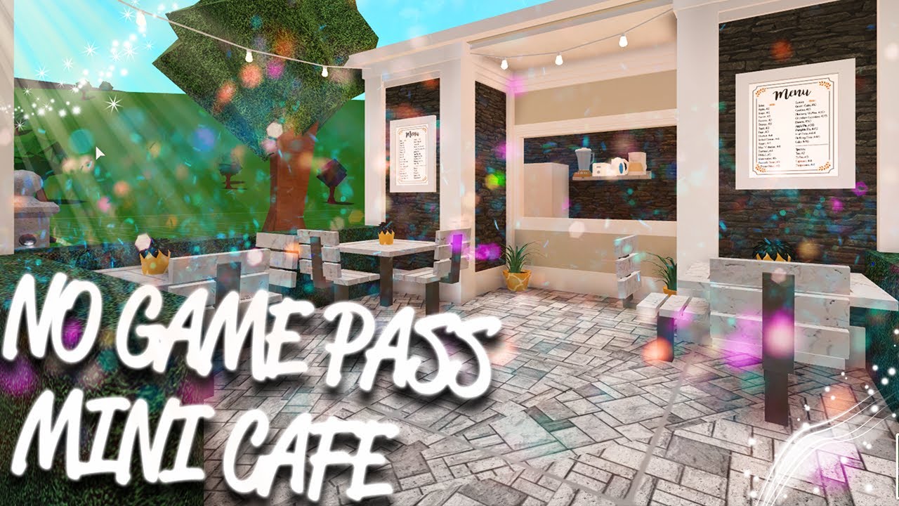 No Game Pass Mini Cafe || Bloxburg Speedbuild (roblox) - YouTube