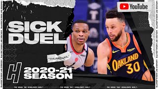 Stephen Curry vs Russell Westbrook CLASSIC Duel Highlights - Wizards vs Warriors | April 9, 2021