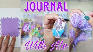 ASMR Aesthetic Journaling Purple Theme | Compilation of Name Request in Purple Theme 🟣