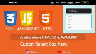 Create A Custom Select Dropdown Menu in HTML CSS & JavaScript