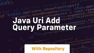 java uri add query parameter