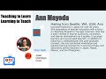 OTJtv #38 Ann Mayeda: Teaching to Learn - Learning to Teach+