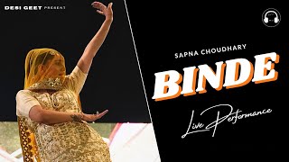 Binde | Sapna Choudhary Dance Performance | New Haryanvi Songs Haryanavi 2023