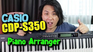 CASIO CDP-S350 Arranger Piano Keyboard Review & Demo, Tones & Rhythms