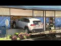 1 injured after car crashes into front window of Rite Aid