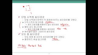 10-4. 그래프 알고리즘 (Shortest Path(Dijkstra, Bellman-Ford, Floyd-Warshall)) - Part 4