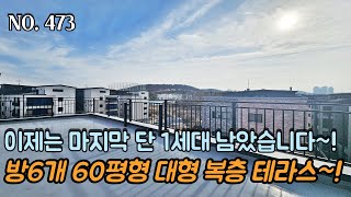 [NO.473] 파주복층빌라 이제는 마지막 단 1세대 남았습니다~!! 방6개 60평형 대형 복층 테라스~!! 고민하면 끝~ 9개동 대단지~ 마지막 1세대~!!