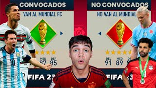 Jugadores que no Van al Mundial VS Jugadores que si Van al Mundial en Fifa 23