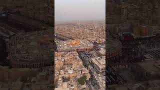 LIVE FROM KARBALA - ASHURA 2022 Helicopter  view of Karbala #karbala #iraq #muharram2022