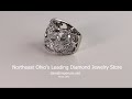 14k white gold diamond ring with 1.18 ct.