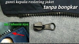 Cara Mengganti kepala Resleting Jaket  yang rusak 19 Agustus 2021