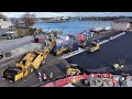 black is back an update on asphalt paving on the kingston dock 4k