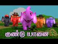 ஒரு குண்டு யானை குழந்தை பாடல் Chutty Kannamma Oru Gundu Yaanai (Elephant Song) Tamil Rhymes for Kids