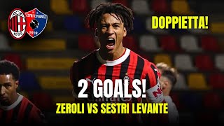 Kevin Zeroli 2 GOALS vs Sestri Levante | WHAT A PLAYER | Milan Futuro 2x2 Sestri Levante 🇮🇹🔥