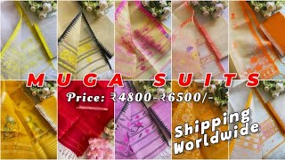 PREMIUM MUGA SUITS | Price: ₹4800-₹6500/- | GERA Handlooms