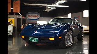 1973 Corvette - 69,088 Miles, Excellent Condition, Dark Blue/Dark Blue - Seven Hills Motorcars