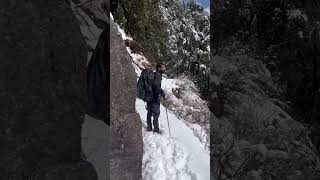 Ye hum aa gaye hain kahan #mountains #shorts #snow #love #travel #travelbuddies