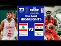 Lebanon Vs Syria Fiba Asian Qualifiers 2025 Jeddah Full Game Highlights