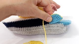 Amigurumi Premium Yacht how-to guide video Vol.6 : Hull (Rear)