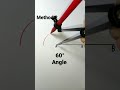 how to construct 60 degree angle using compass 60° angle