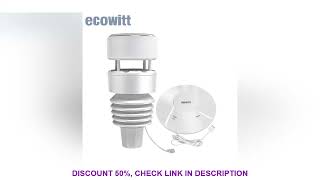 Ecowitt GW2001 Wittboy Weather Station Includes GW2000 Wi-Fi Gateway and WS90 7-in-1 Outdoor Solar P