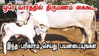 இந்த பரிகாரத்தை செய்தால் திருமணம் கைகூடும் - manthrigam - vasiyam sarvalogam